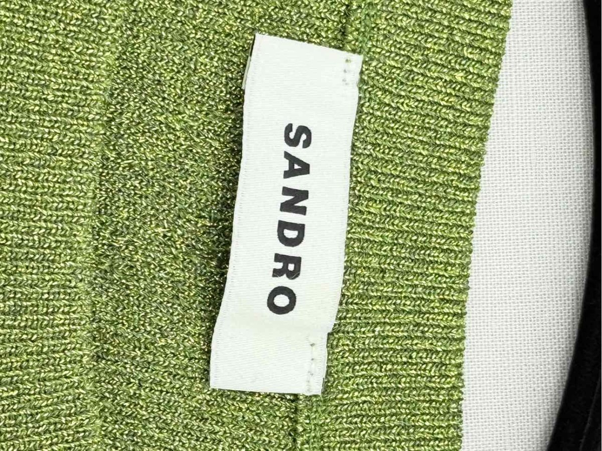 Pre - loved SANDRO Metallic Green Size Small Outfit Set at Reems Closet