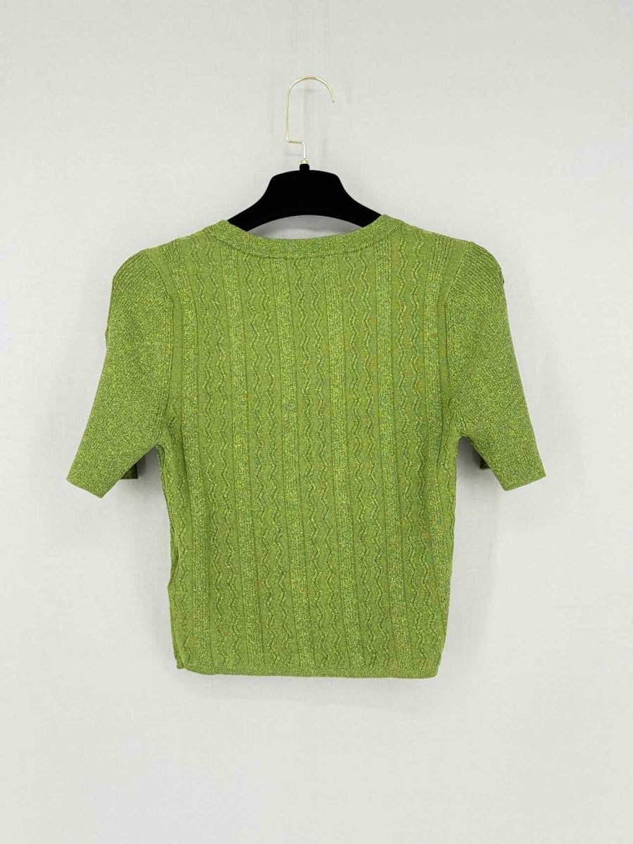 Pre - loved SANDRO Metallic Green Size Small Outfit Set at Reems Closet