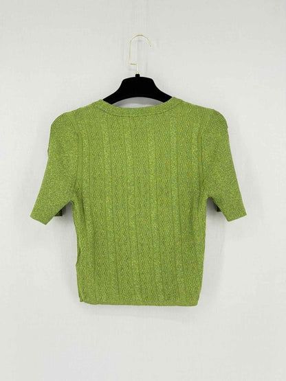 Pre - loved SANDRO Metallic Green Size Small Outfit Set at Reems Closet