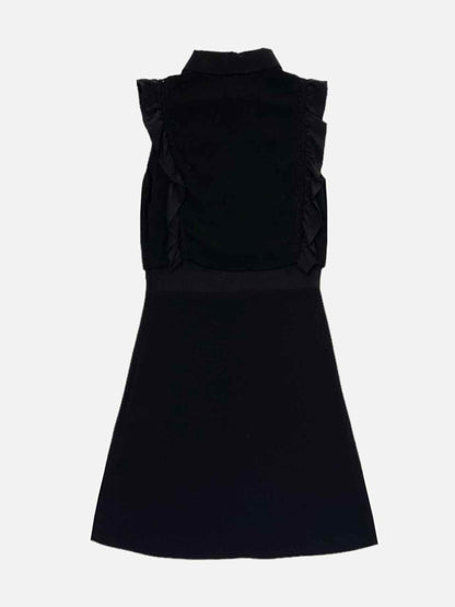 Pre - loved SANDRO Mini Black Mini Dress at Reems Closet