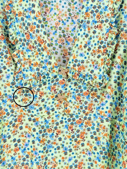 Pre - loved SANDRO Mulberry Green Multicolor Size US 4 Short Dress at Reems Closet