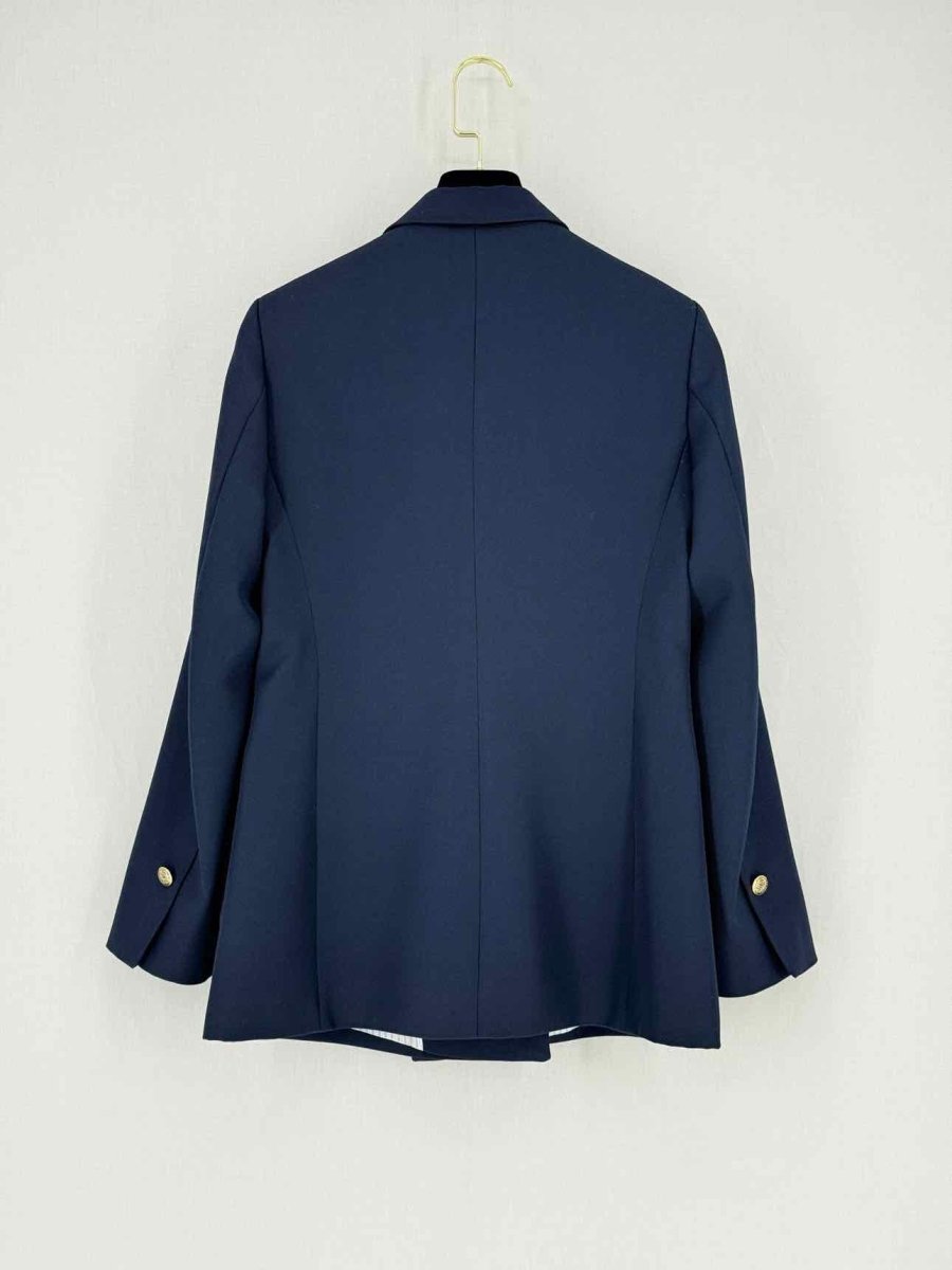 Pre - loved SANDRO Navy Blue Size US 6 Jacket at Reems Closet