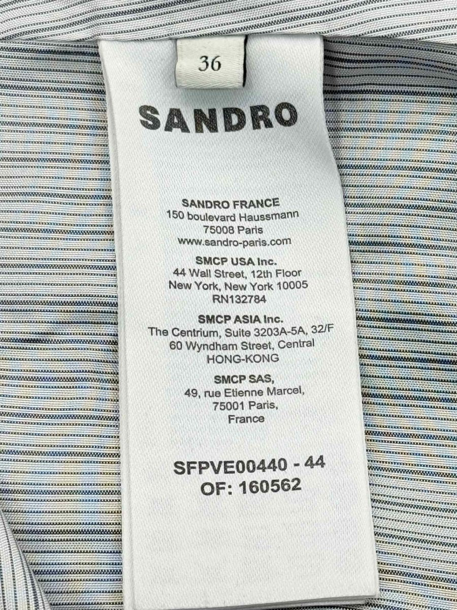 Pre - loved SANDRO Navy Blue Size US 6 Jacket at Reems Closet