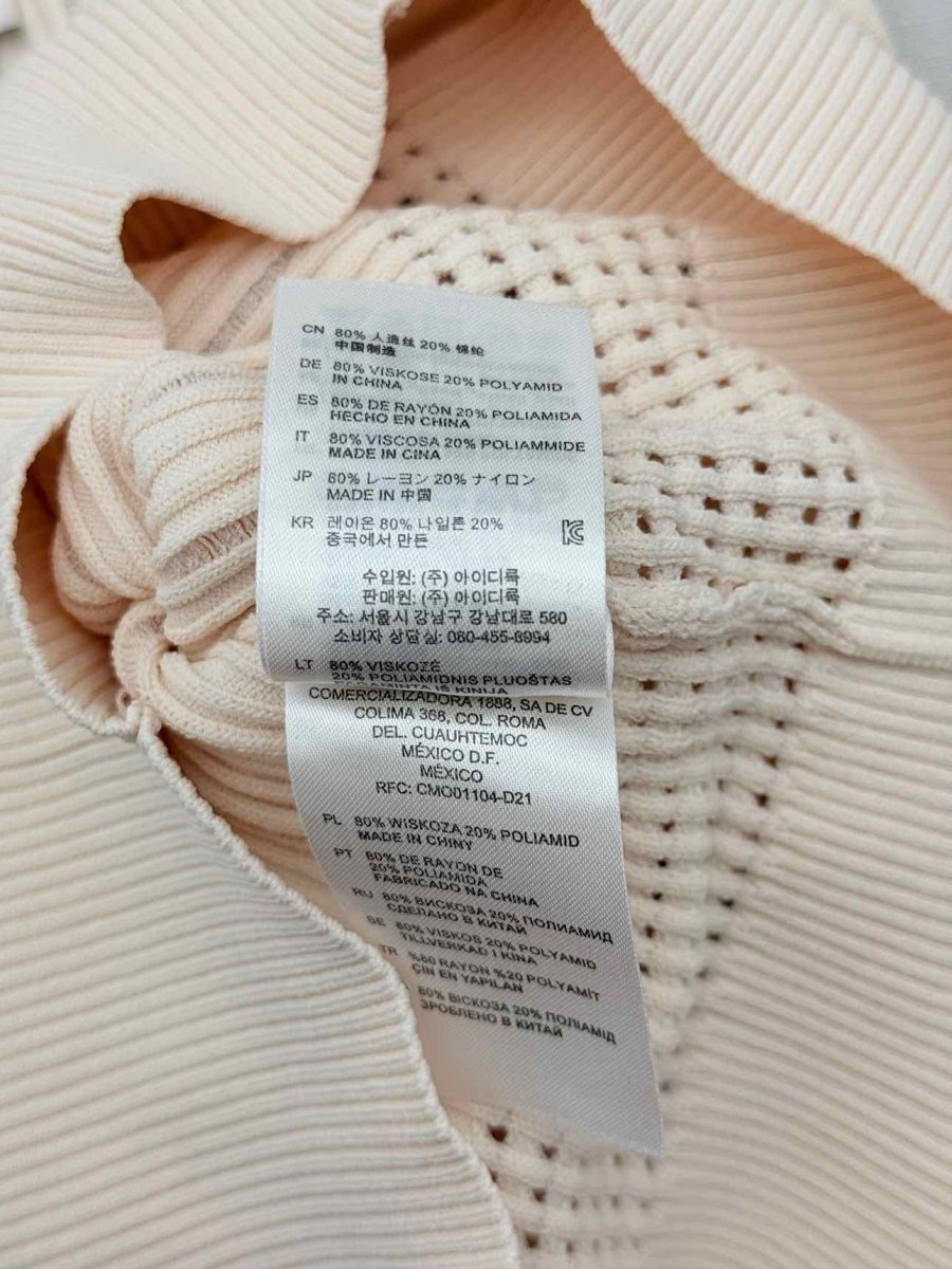 Pre-loved SANDRO Peach Size Small Cardigan at Reems Closet