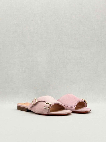 Pre - loved SANTONI Pastel Pink Size EU 35 Flats at Reems Closet