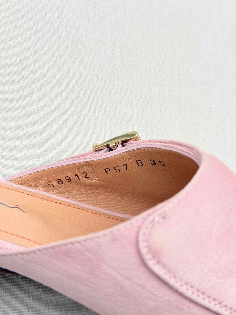 Pre - loved SANTONI Pastel Pink Size EU 35 Flats at Reems Closet