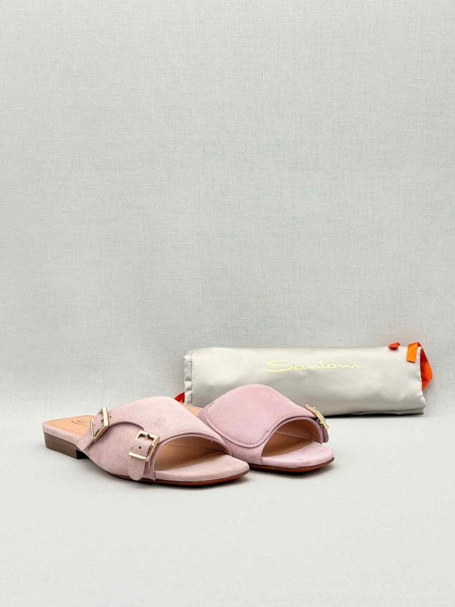 Pre - loved SANTONI Pastel Pink Size EU 35 Flats at Reems Closet