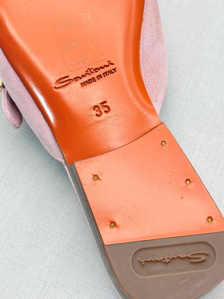 Pre - loved SANTONI Pastel Pink Size EU 35 Flats at Reems Closet