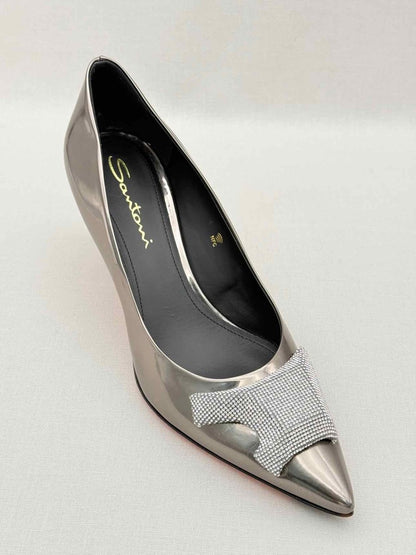 Pre-loved SANTONI Silver Size EU 41 Pumps at Reems Closet