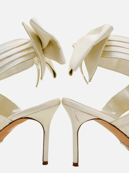 Pre - loved SARAH FLINT Off - white Heeled Sandals 38 at Reems Closet