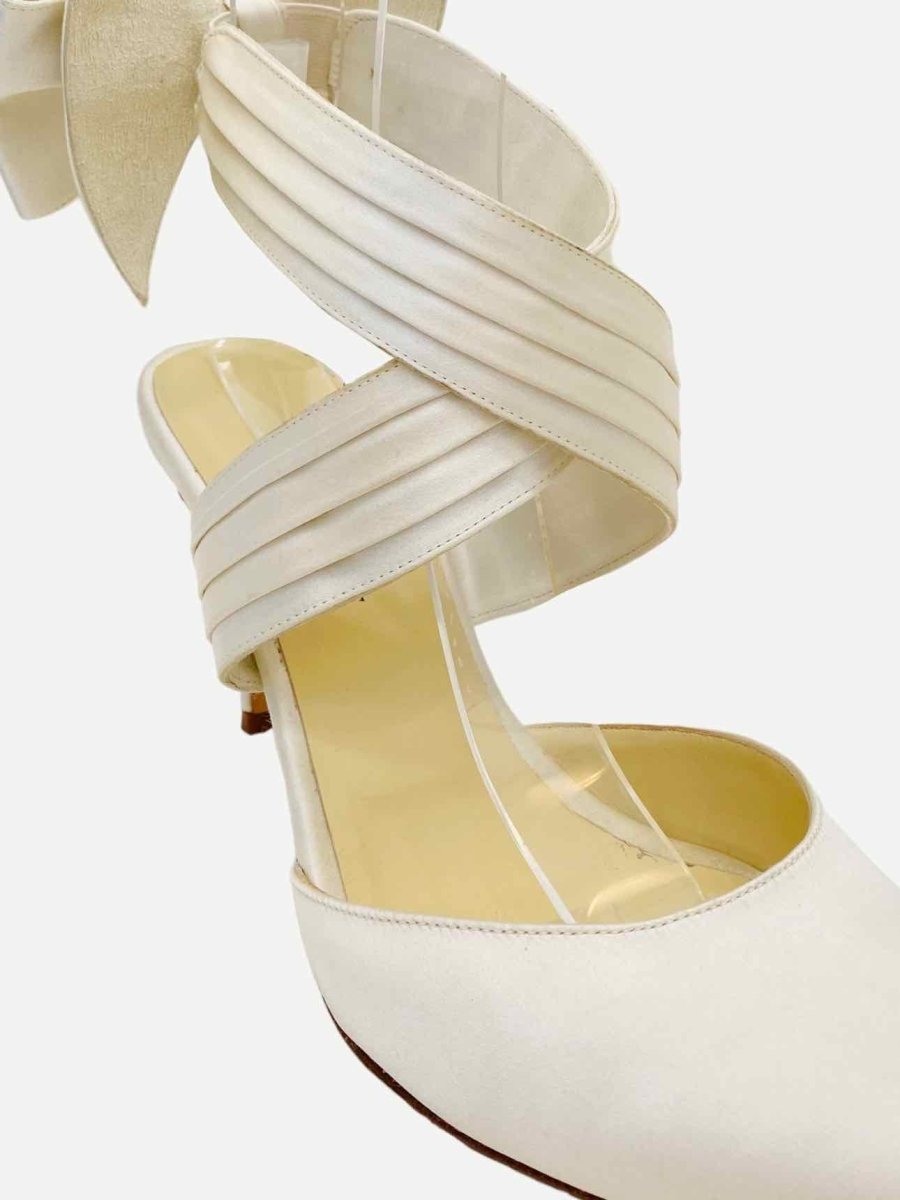 Pre - loved SARAH FLINT Off - white Heeled Sandals 38 at Reems Closet