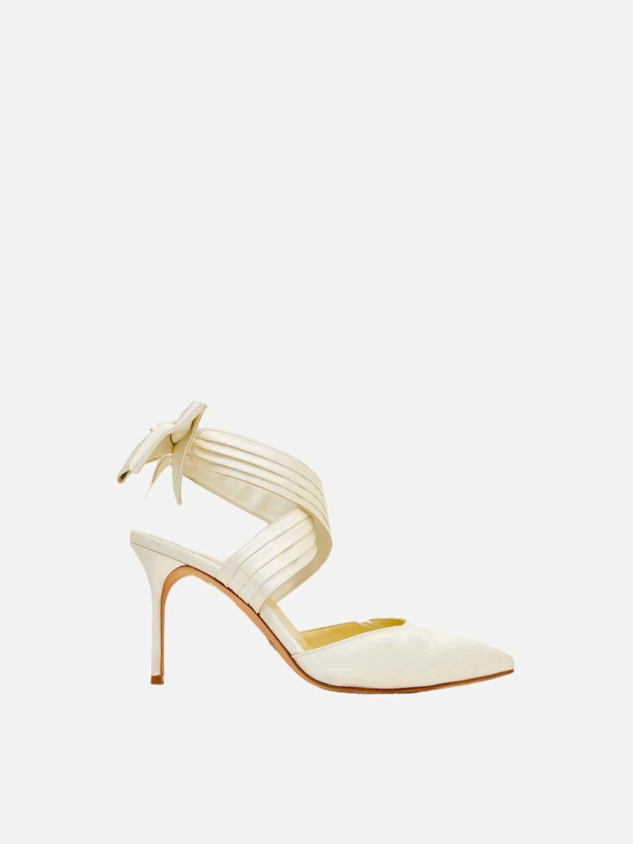 Pre - loved SARAH FLINT Off - white Heeled Sandals 38 at Reems Closet