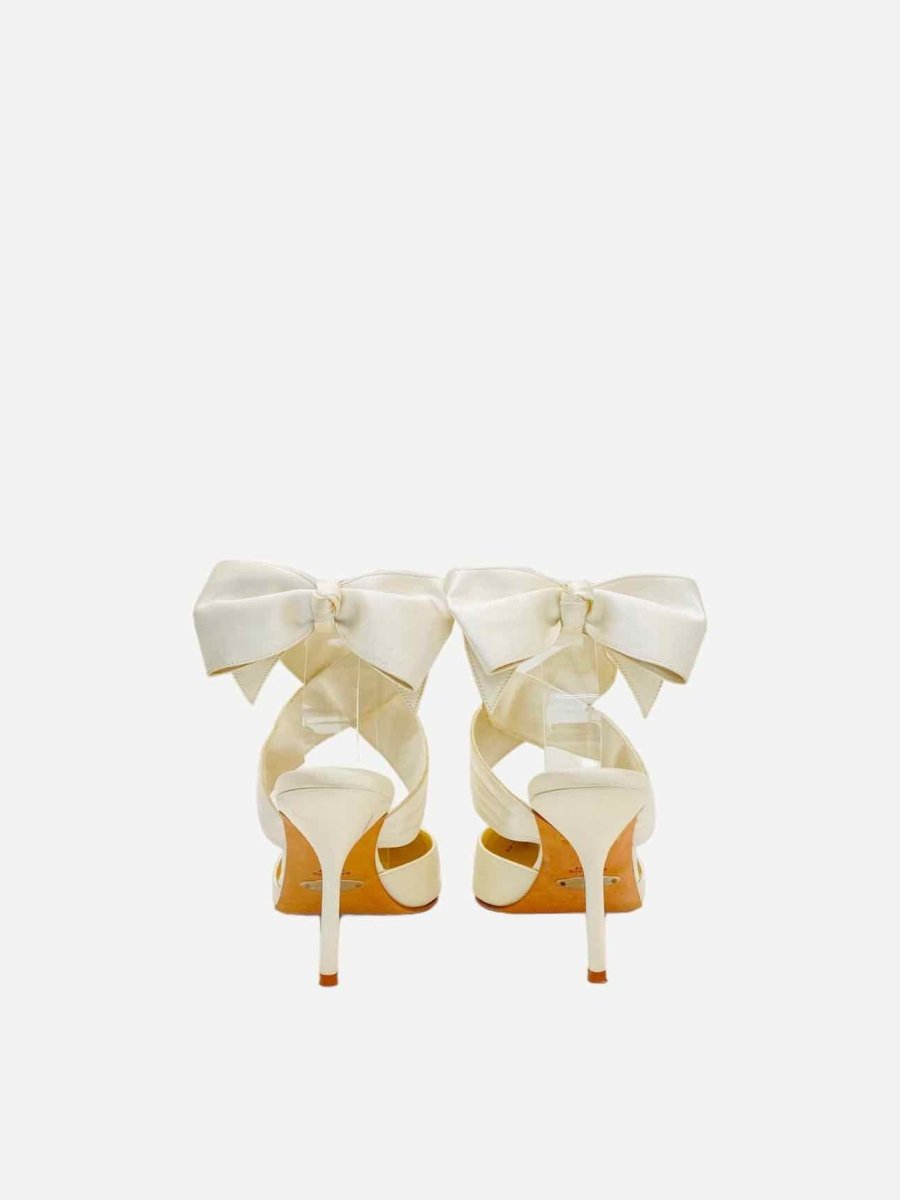 Pre - loved SARAH FLINT Off - white Heeled Sandals 38 at Reems Closet