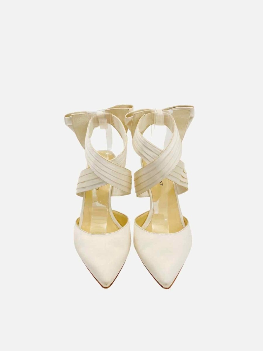 Pre - loved SARAH FLINT Off - white Heeled Sandals 38 at Reems Closet