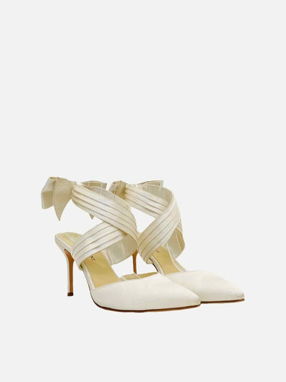 Pre - loved SARAH FLINT Off - white Heeled Sandals 38 at Reems Closet