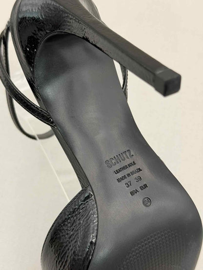 Pre-loved SCHUTZ Arlette Black Size EU 39 Heeled Sandals at Reems Closet