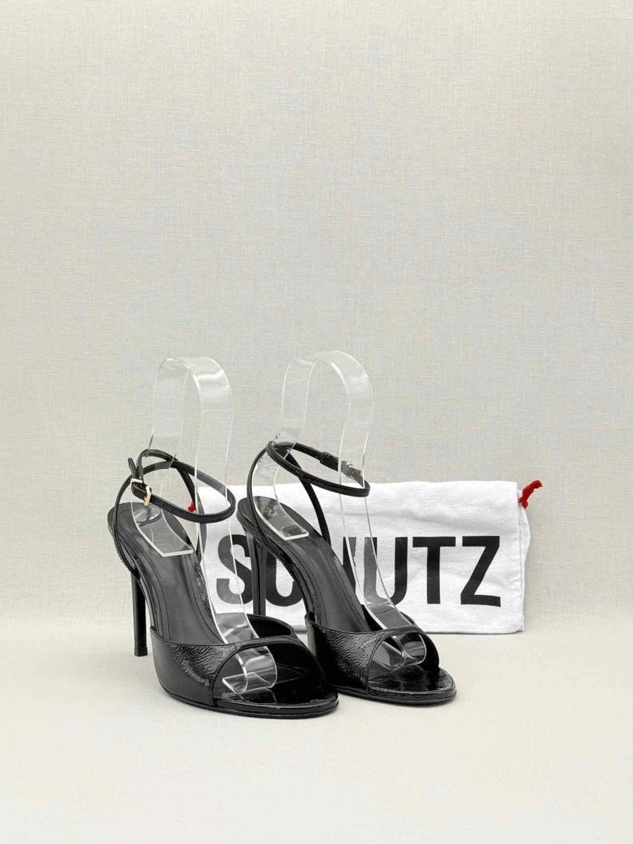 Pre-loved SCHUTZ Arlette Black Size EU 39 Heeled Sandals at Reems Closet