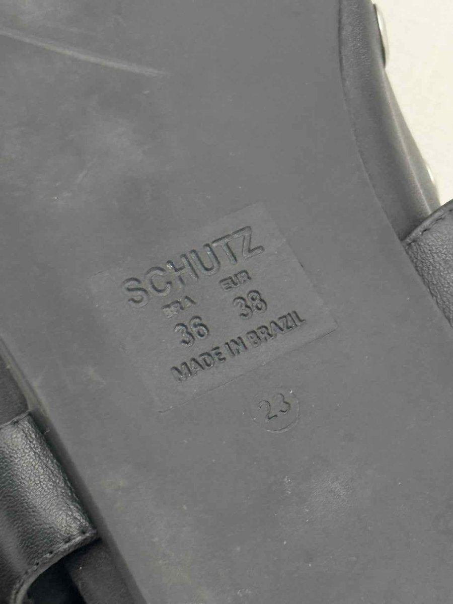 Pre-loved SCHUTZ Cool Ballerina Black Size EU 38 Flats at Reems Closet