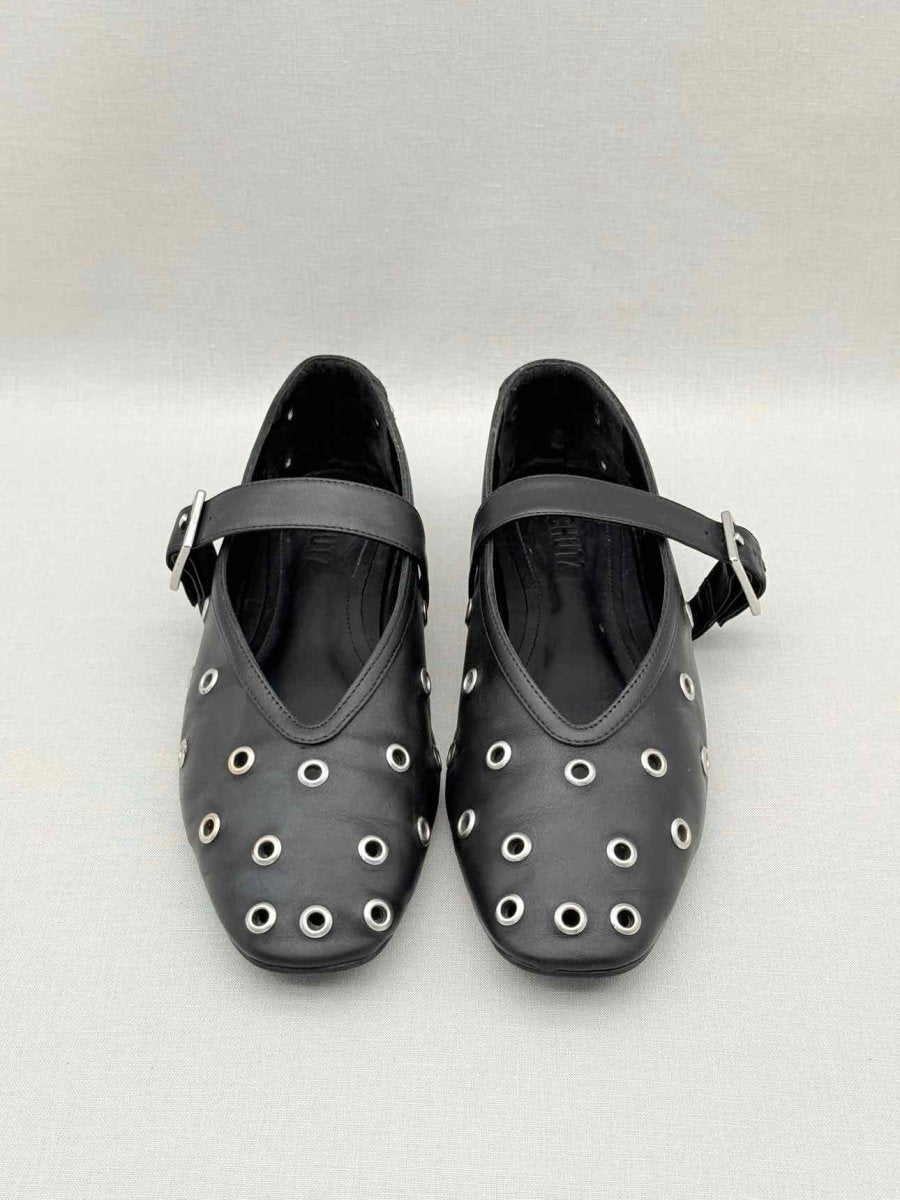 Pre-loved SCHUTZ Cool Ballerina Black Size EU 38 Flats at Reems Closet