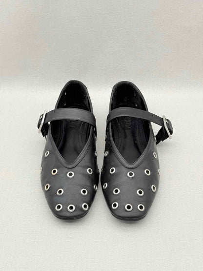 Pre-loved SCHUTZ Cool Ballerina Black Size EU 38 Flats at Reems Closet