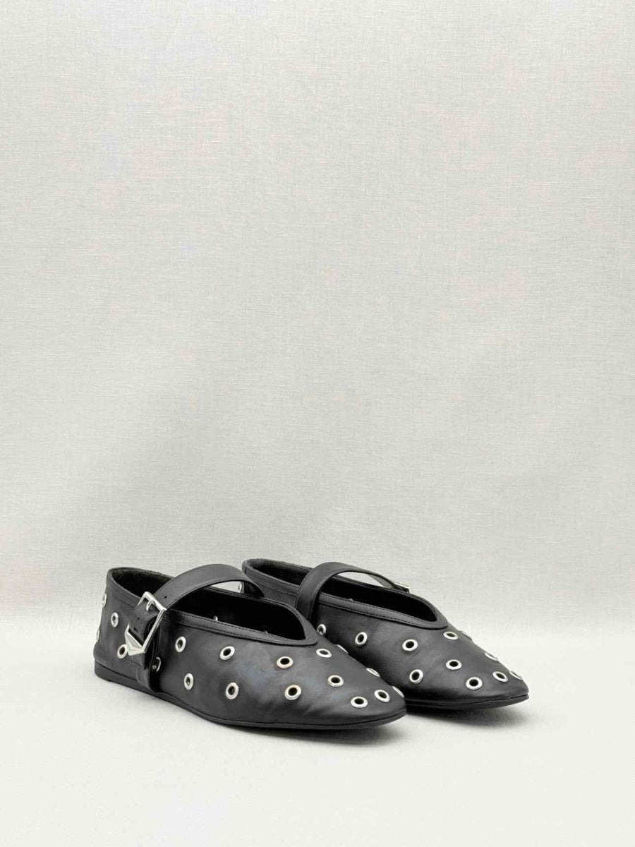 Pre-loved SCHUTZ Cool Ballerina Black Size EU 38 Flats at Reems Closet