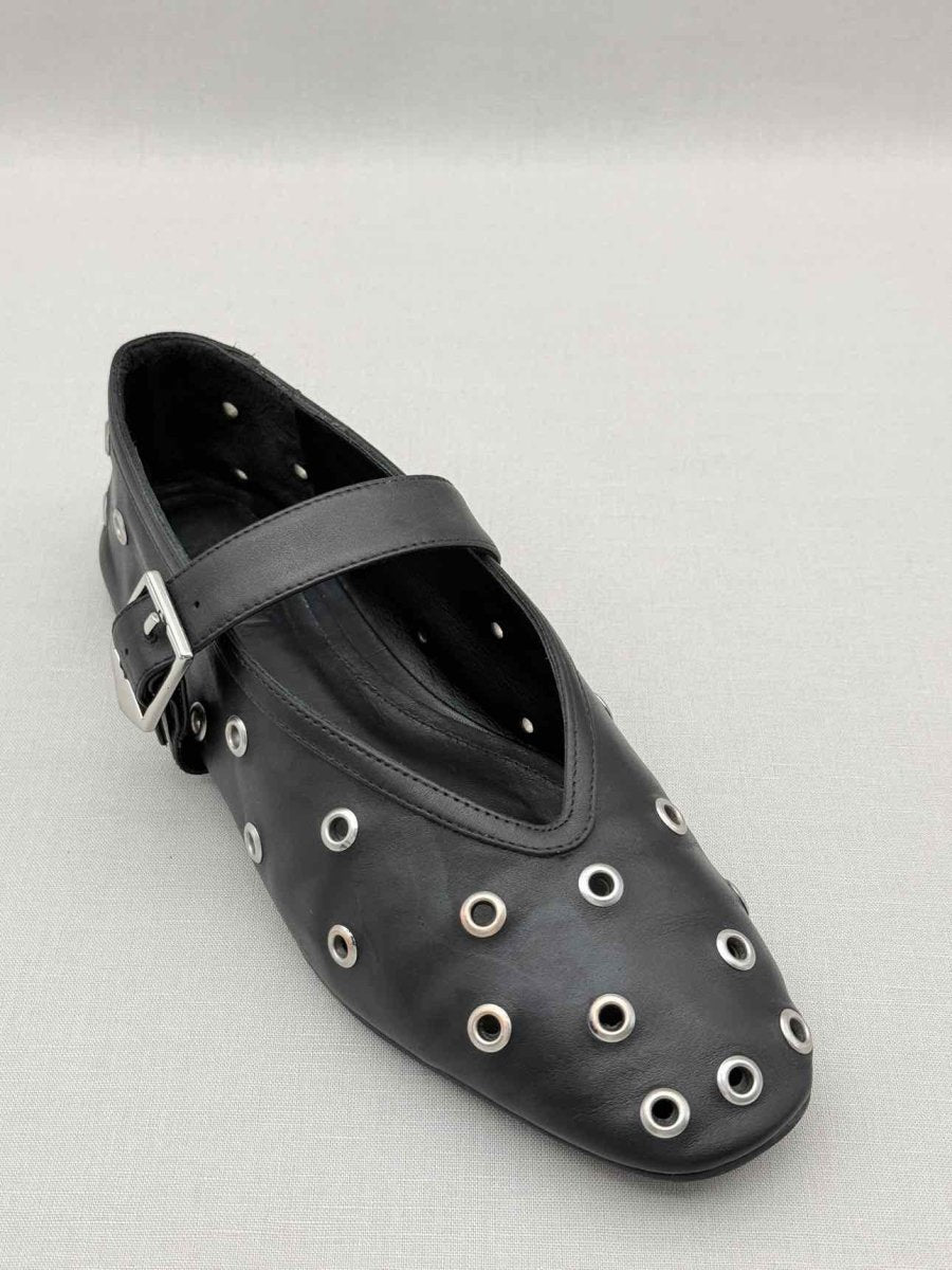 Pre-loved SCHUTZ Cool Ballerina Black Size EU 38 Flats at Reems Closet
