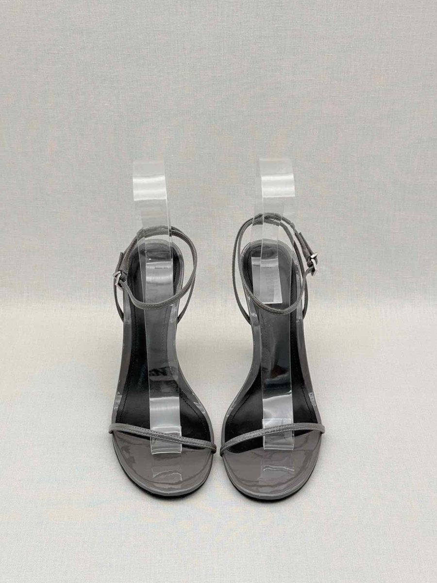 Pre-loved SCHUTZ Siena Dark Grey Size EU 39 Heeled Sandals at Reems Closet