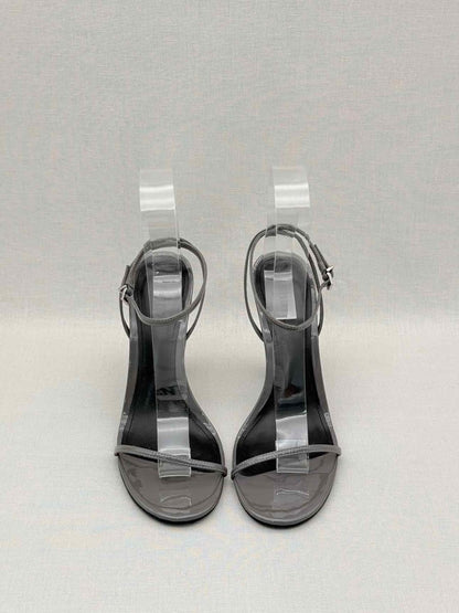 Pre-loved SCHUTZ Siena Dark Grey Size EU 39 Heeled Sandals at Reems Closet