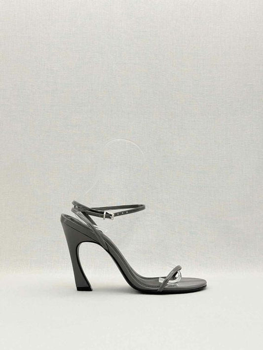 Pre-loved SCHUTZ Siena Dark Grey Size EU 39 Heeled Sandals at Reems Closet