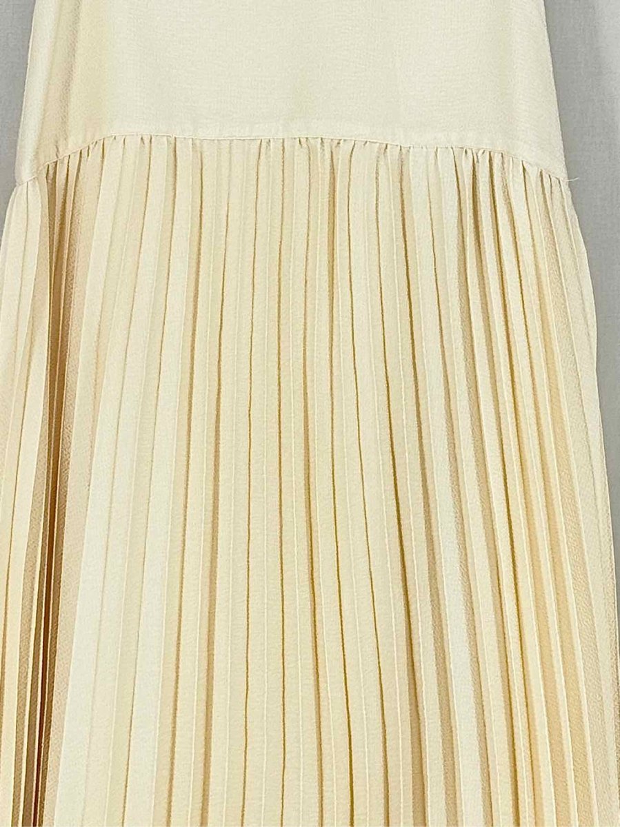 Pre - loved SCOTCH & SODA Cream Pleated Size Small Midi Skirt at Reems Closet