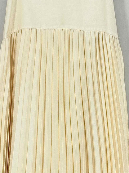 Pre - loved SCOTCH & SODA Cream Pleated Size Small Midi Skirt at Reems Closet
