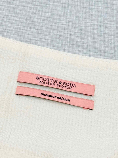 Pre - loved SCOTCH & SODA Cream Pleated Size Small Midi Skirt at Reems Closet