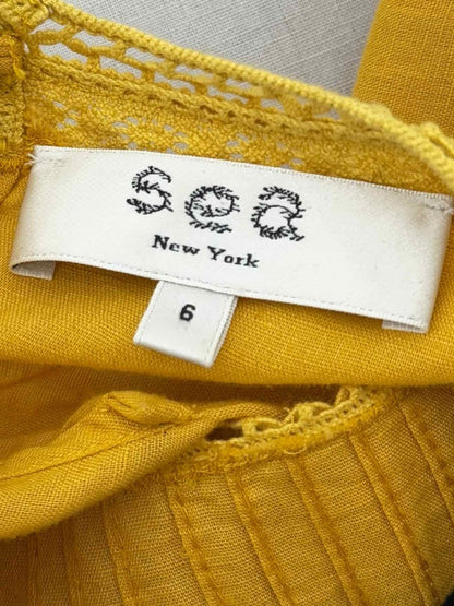 Pre - loved SEA Mustard Size US 6 Midi Dress at Reems Closet