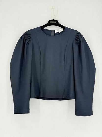Pre - loved SEA Navy Blue Size US 6 Blouse at Reems Closet