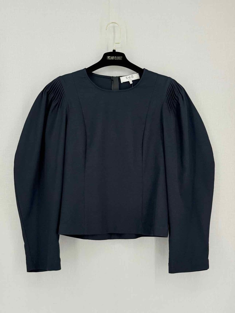 Pre-loved SEA Navy Blue Size US 6 Top & Pants Outfit at Reems Closet