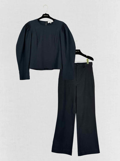 Pre-loved SEA Navy Blue Size US 6 Top & Pants Outfit at Reems Closet