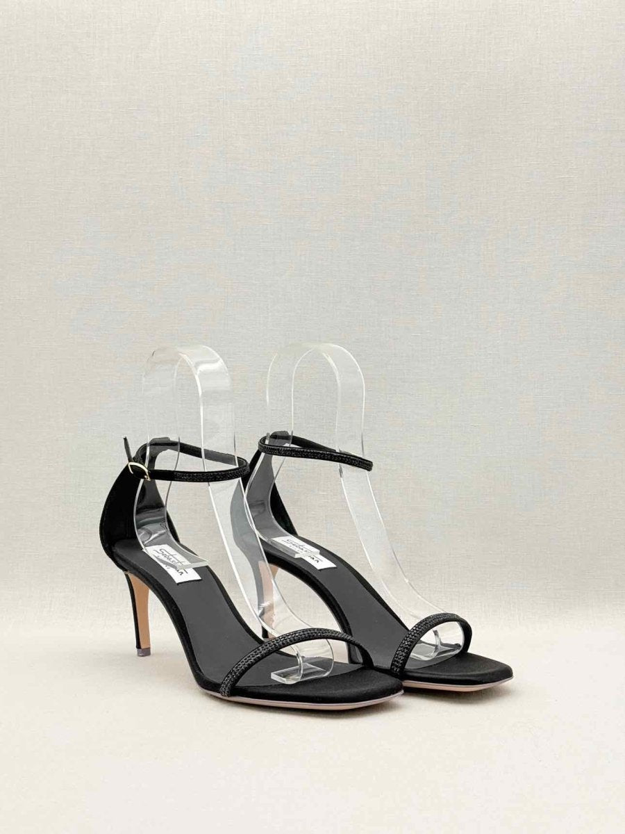 Pre-loved SEBASTIAN MILANO Black Size EU 39 Heeled Sandals at Reems Closet