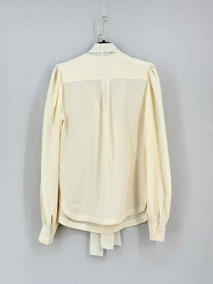 Pre - loved SEE BY CHLOE Cream Size US 2 Blouse at Reems Closet