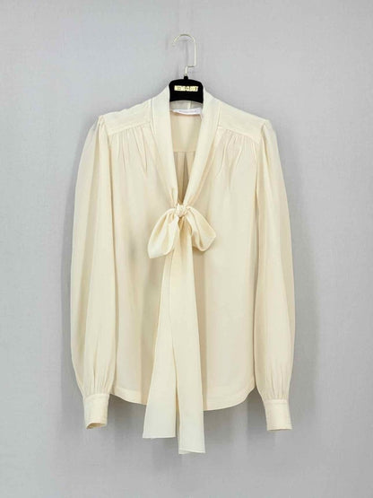 Pre - loved SEE BY CHLOE Cream Size US 2 Blouse at Reems Closet
