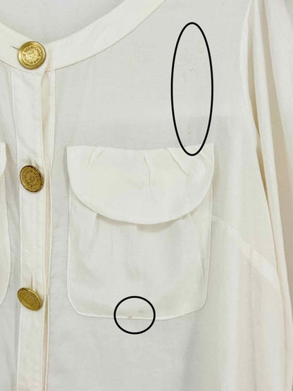 Pre - loved SEE BY CHLOE Off - white Size US 10 Blouse at Reems Closet