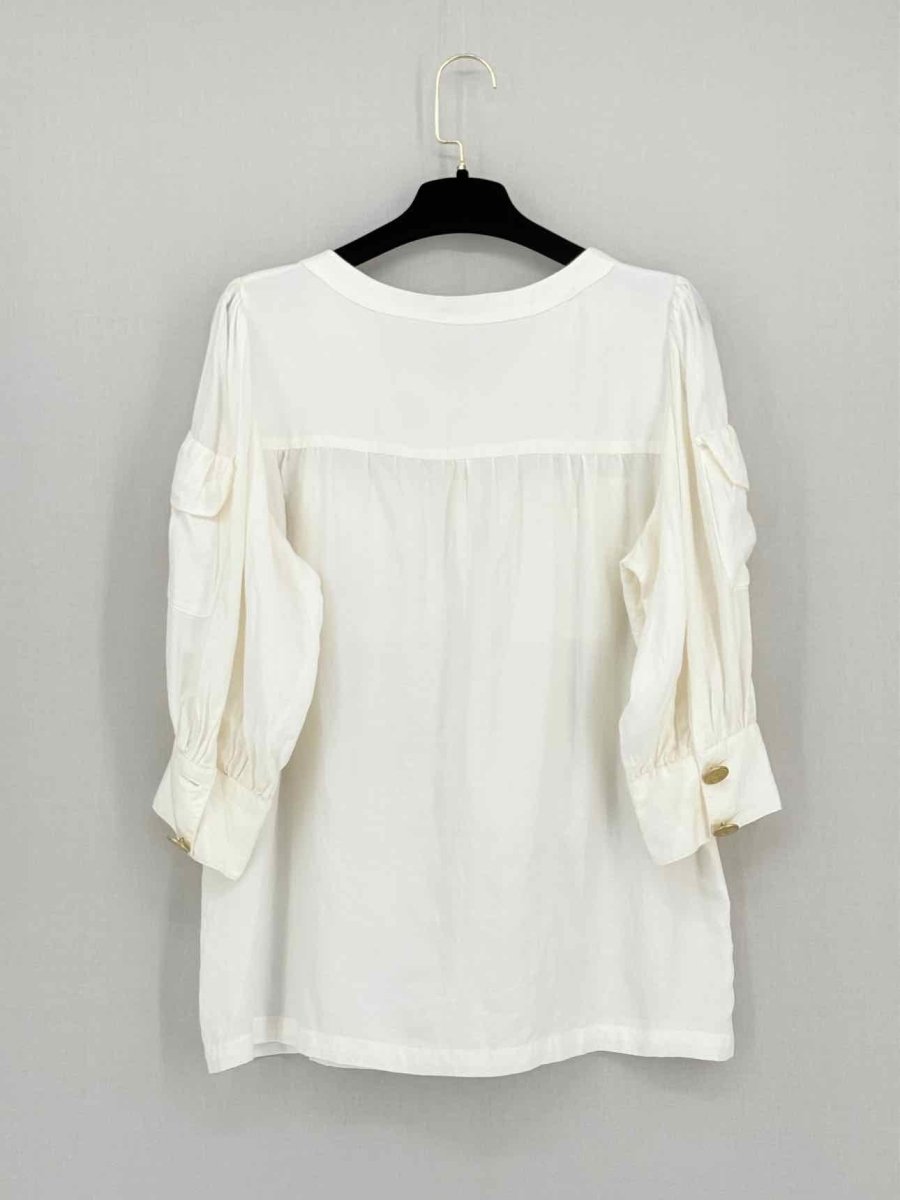 Pre - loved SEE BY CHLOE Off - white Size US 10 Blouse at Reems Closet