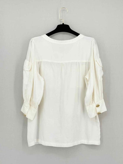 Pre - loved SEE BY CHLOE Off - white Size US 10 Blouse at Reems Closet
