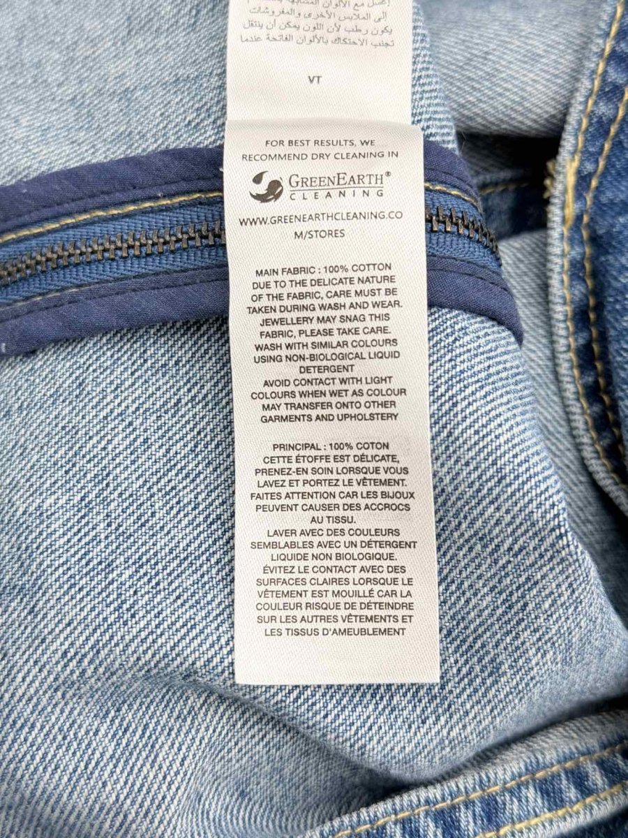 Pre - loved SELF - PORTRAIT Blue Frilled Size US 10 Top at Reems Closet