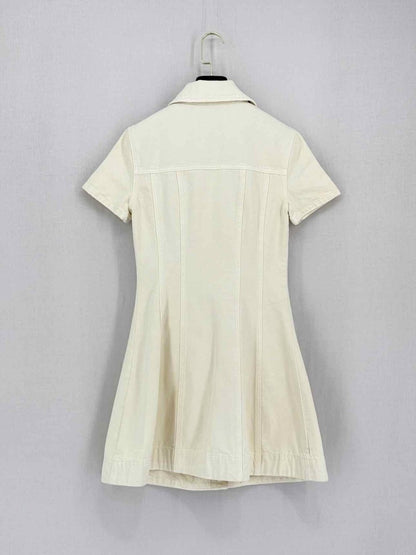 Pre-loved SELF-PORTRAIT Cream Size US 4 Short Dress at Reems Closet