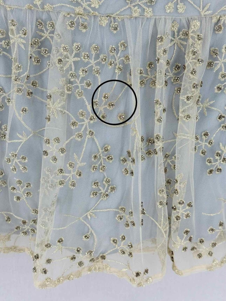 Pre - loved SELF - PORTRAIT Pale Blue Size US 4 Short Dress at Reems Closet