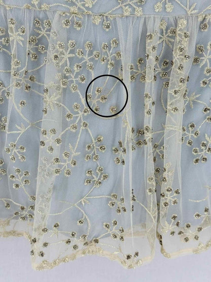 Pre - loved SELF - PORTRAIT Pale Blue Size US 4 Short Dress at Reems Closet