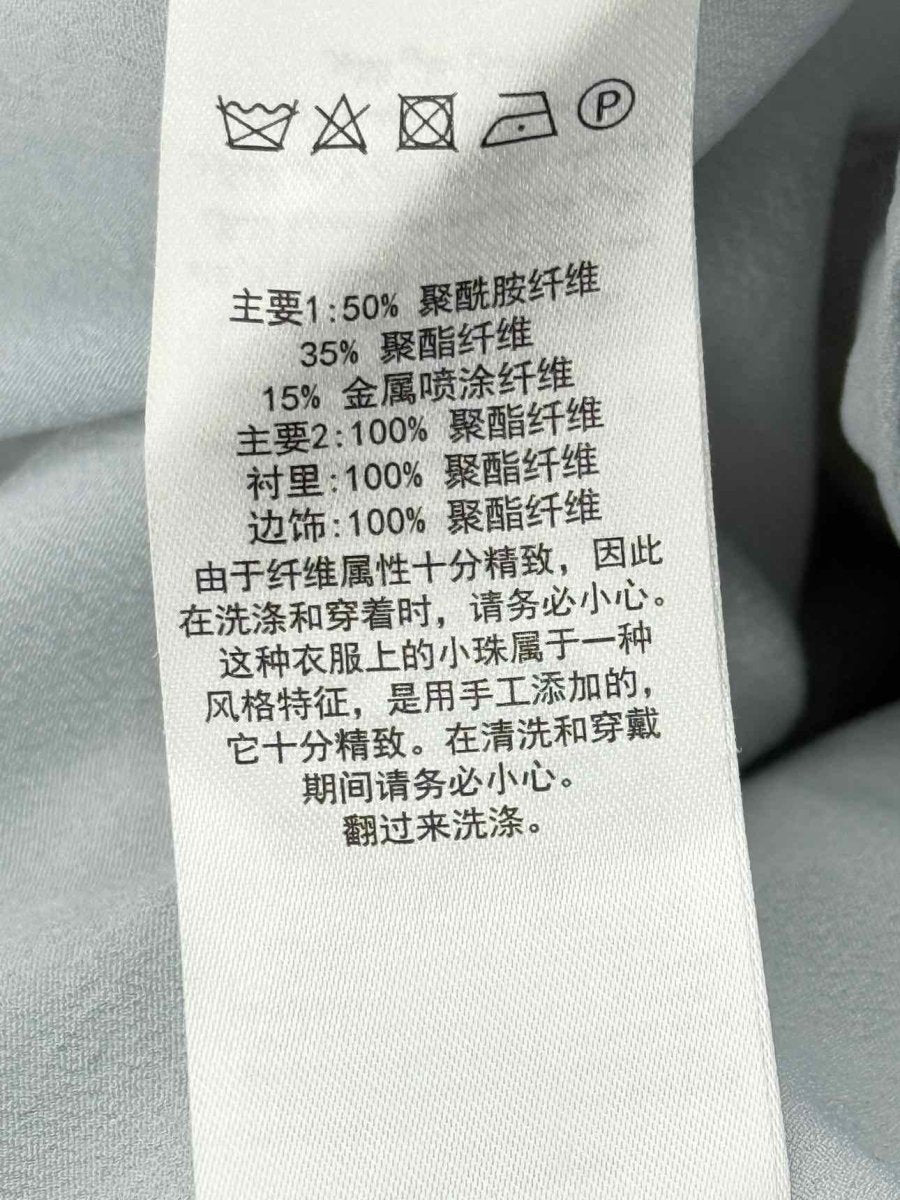 Pre - loved SELF - PORTRAIT Pale Blue Size US 4 Short Dress at Reems Closet