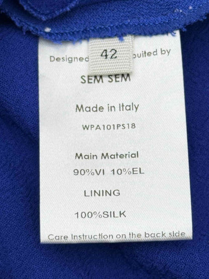 Pre-loved SEMSEM Electric Blue Size US 6 Culottes at Reems Closet