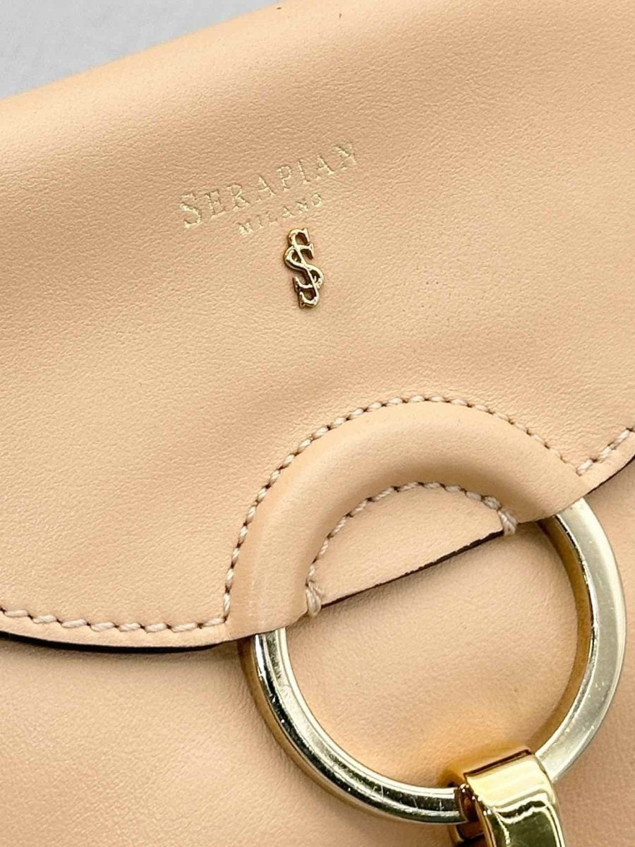 Pre - loved SERAPIAN Flap Peach Crossbody at Reems Closet