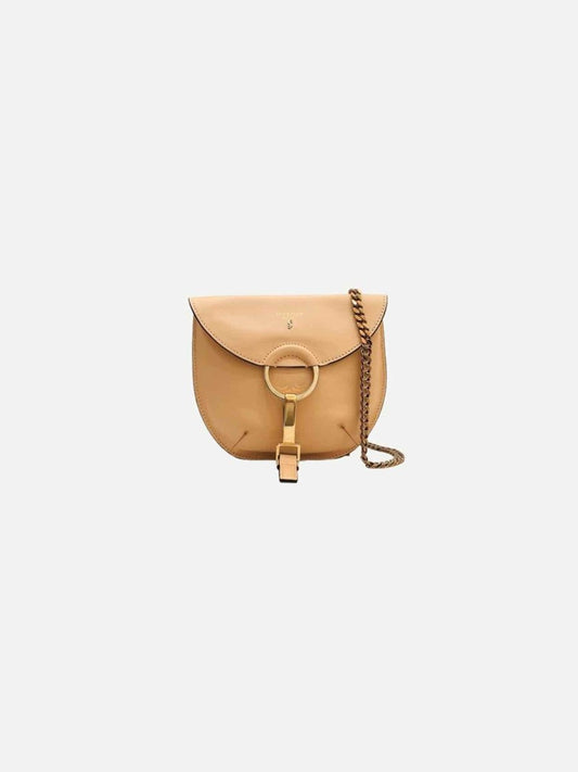 Pre - loved SERAPIAN Flap Peach Crossbody at Reems Closet